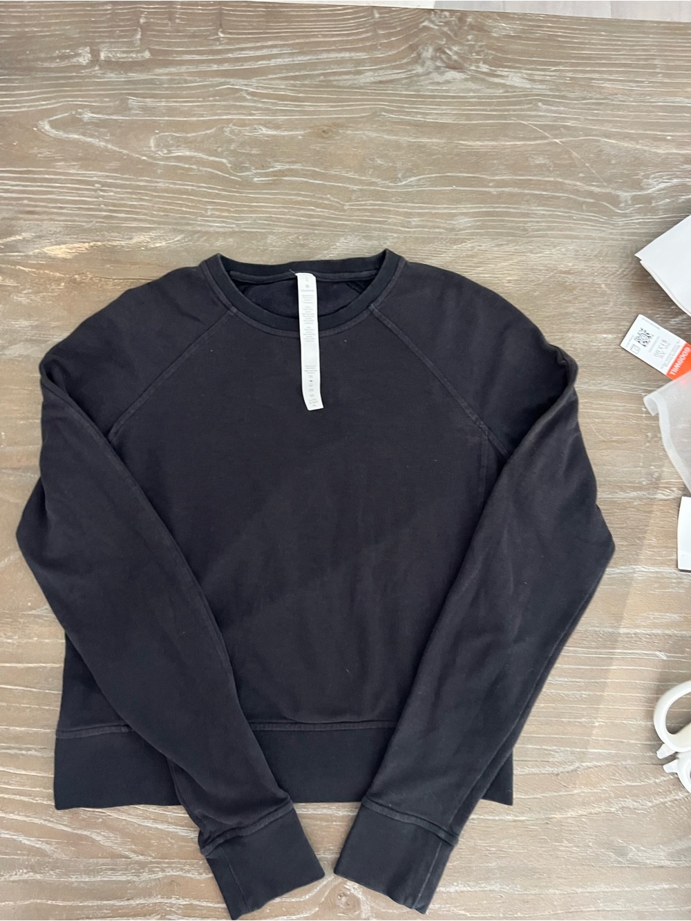 lululemon athletica Black Crewneck Sweatshirt